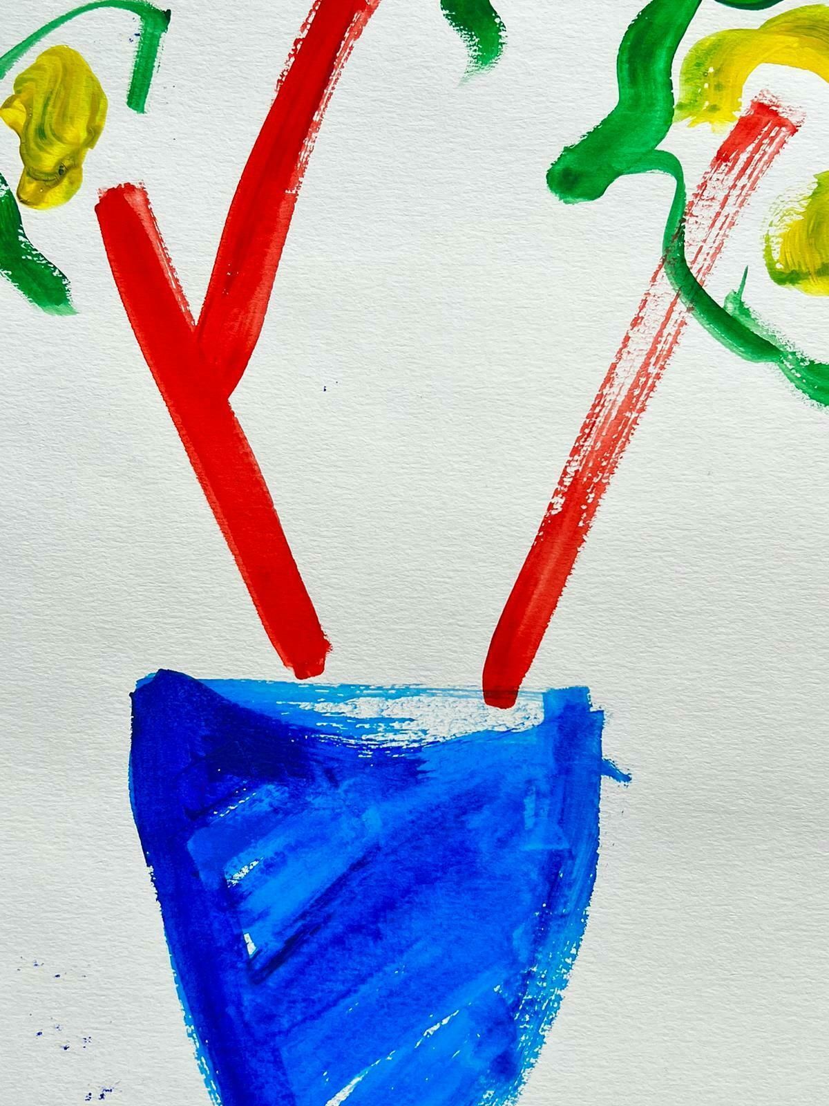 Robert Somertonabstract Expressionist British Original Watercolor Painting Shapes Patterns C. 2022 photo Art