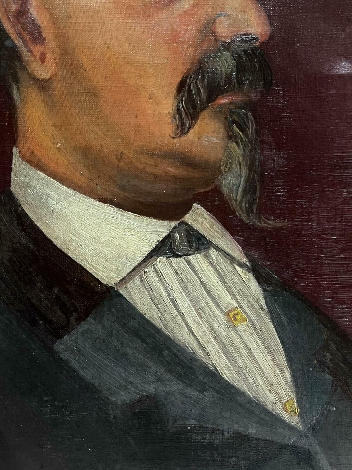 French School 1890's French Portrait Of Character Man Signed & Dated 1896 Titled Oil Painting1896 photo for sale
