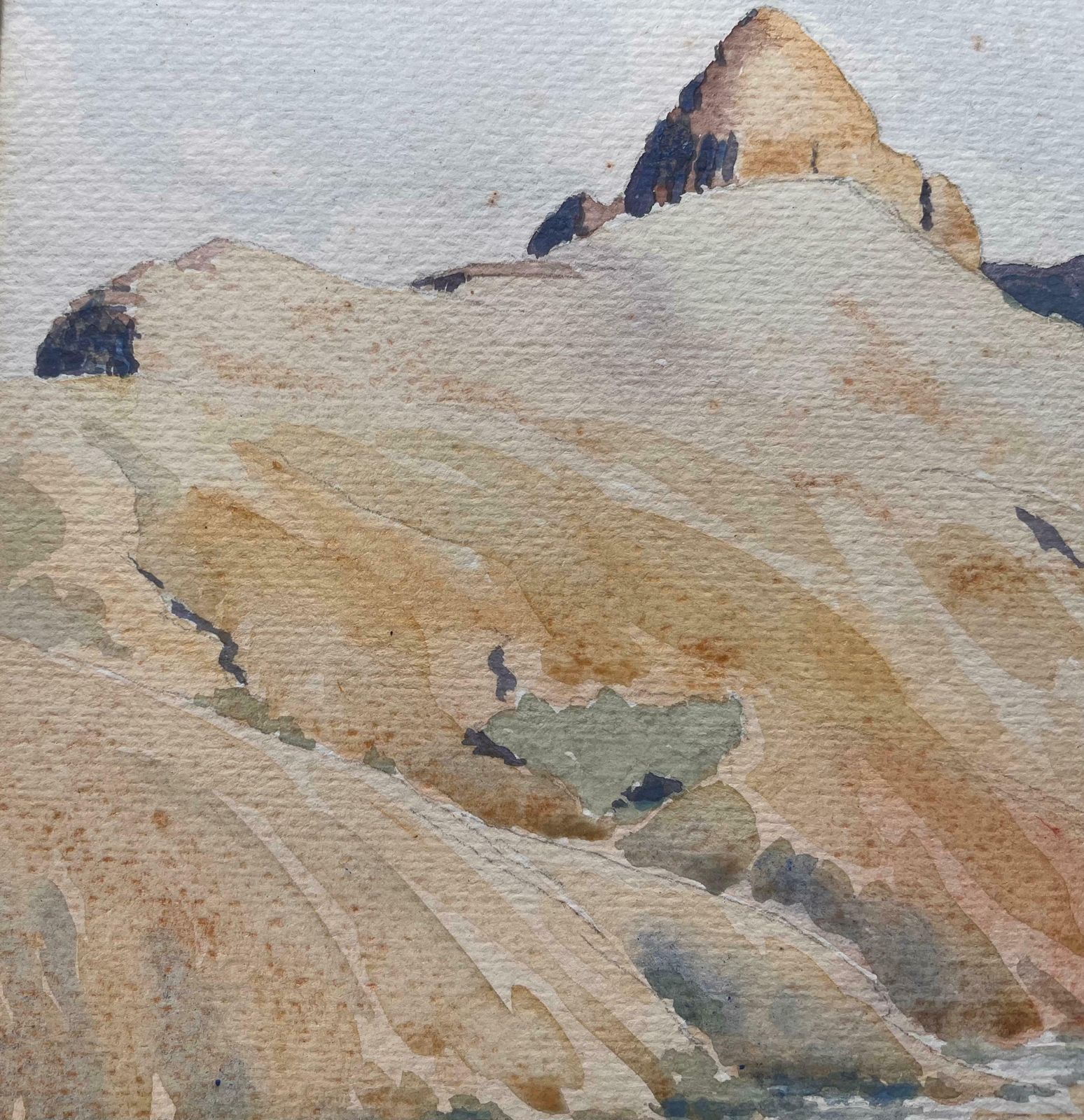 Ian G. Walkerfinely Detailed British Watercolor Topographical Of National Park20th Century photo 285.0