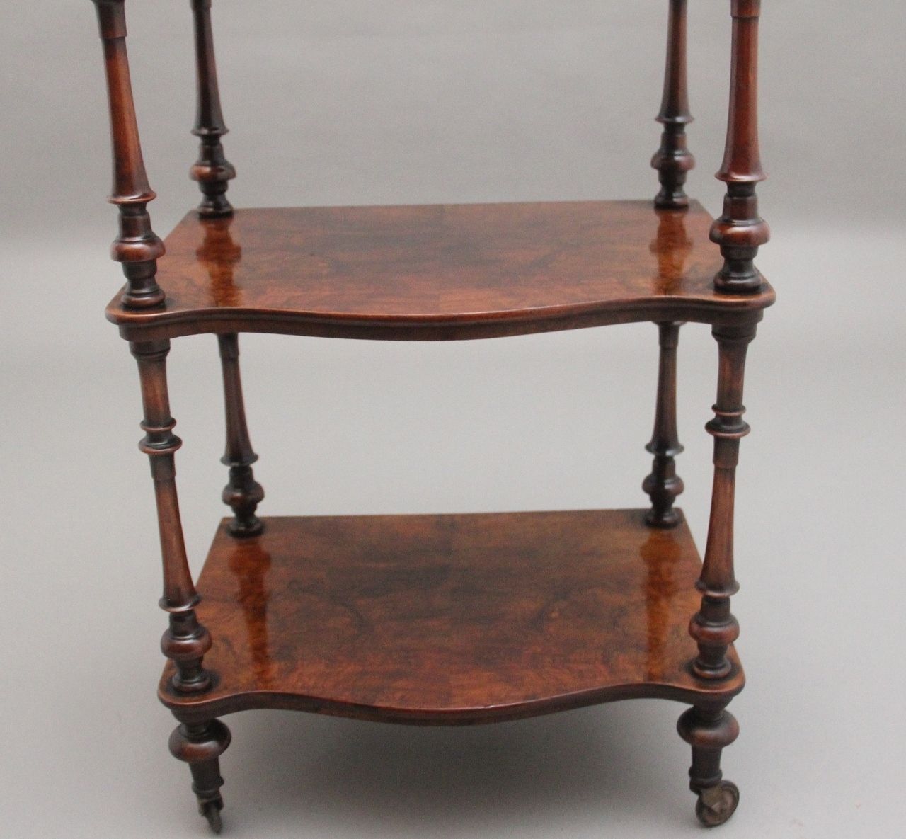 19th Century Burr Walnut Whatnot photo buy