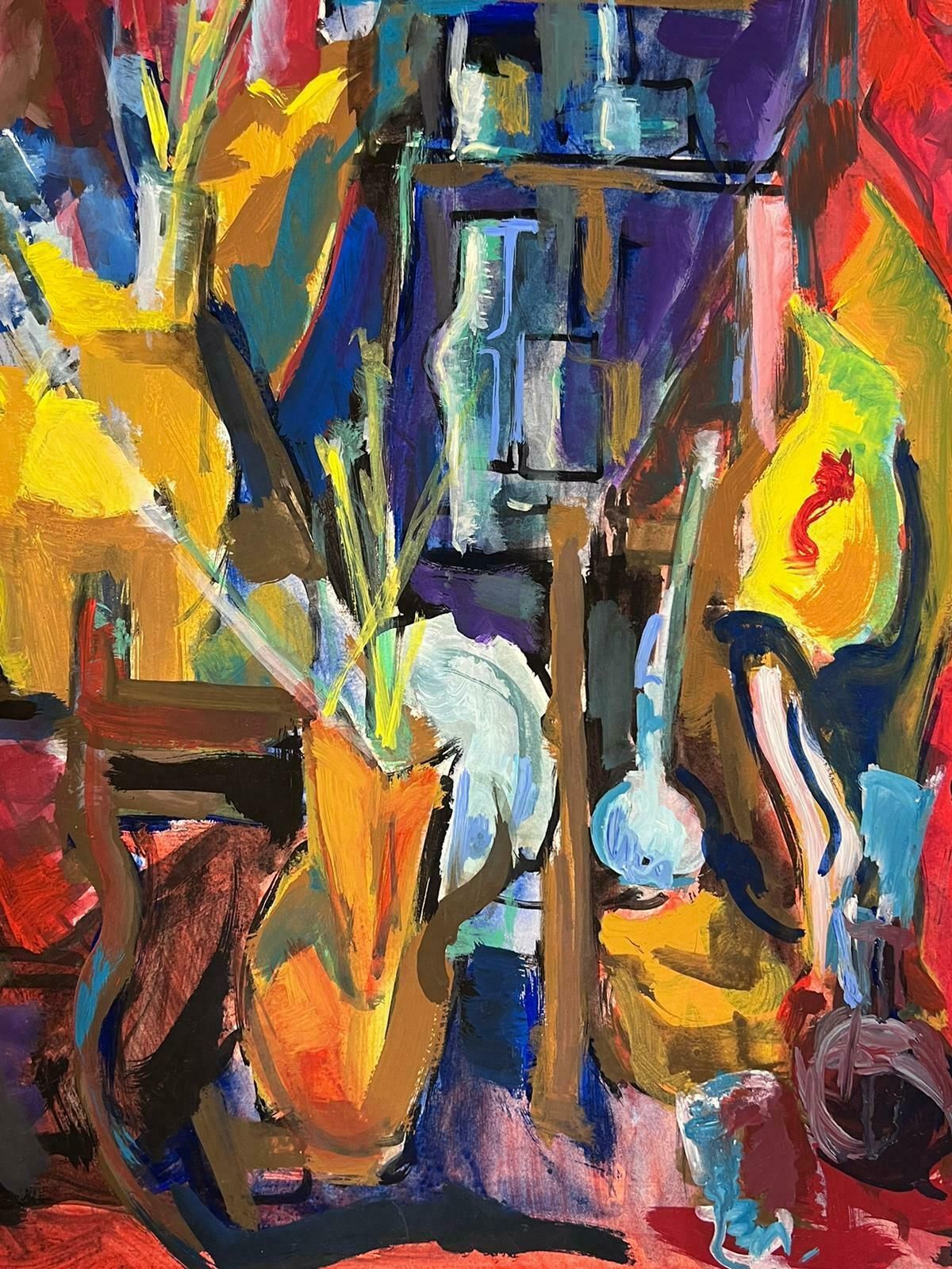 Guy Nicod French 20th Century Modernist Painting Artists Paint And Paint Tools Still Life photo furniture