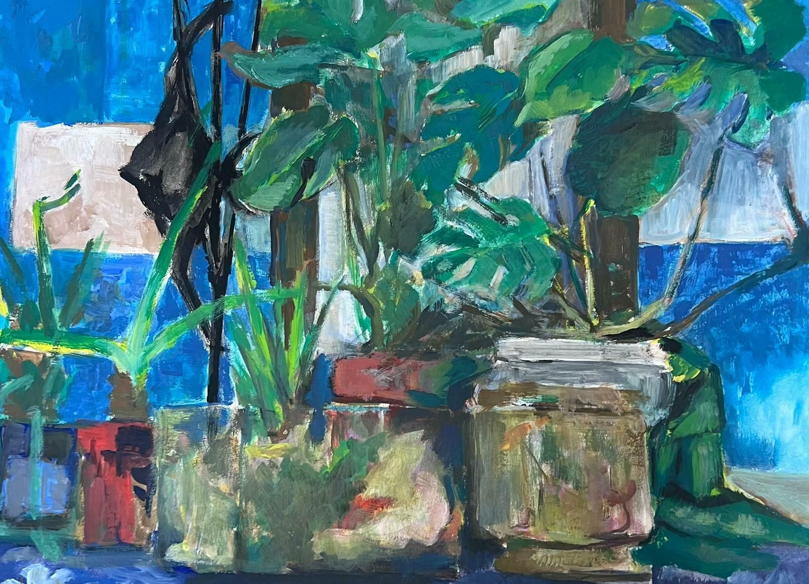 Guy Nicod French 20th Century Monstera Deliciosa And Aloe Vera Plants Still Life photo Art