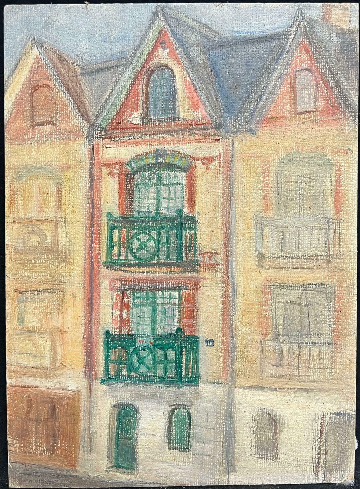 Simone Forge1930's French Impressionist Charming French Townhouse With Green Balconies19th Century photo furniture