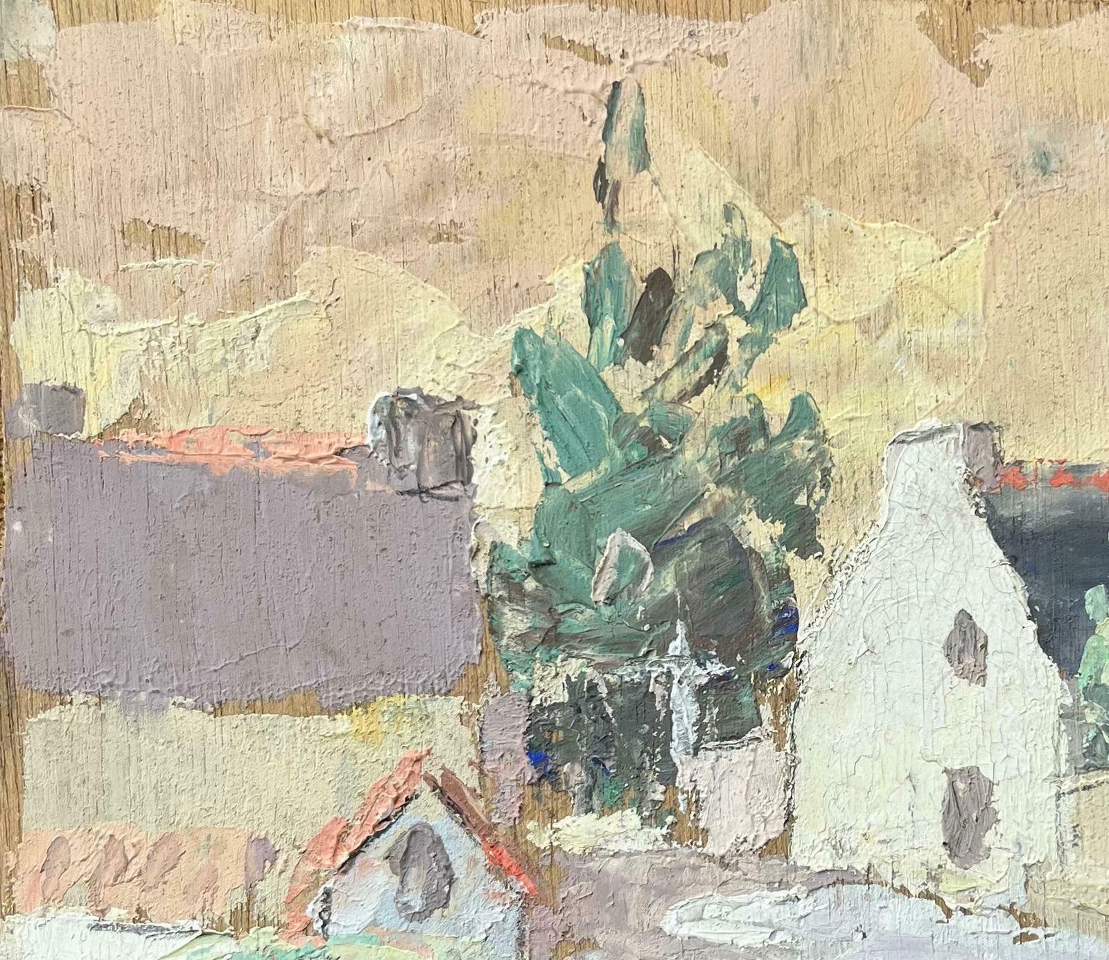 Fanch Lelfrench Village Landscape In Impressionist Style1996 photo 555.0
