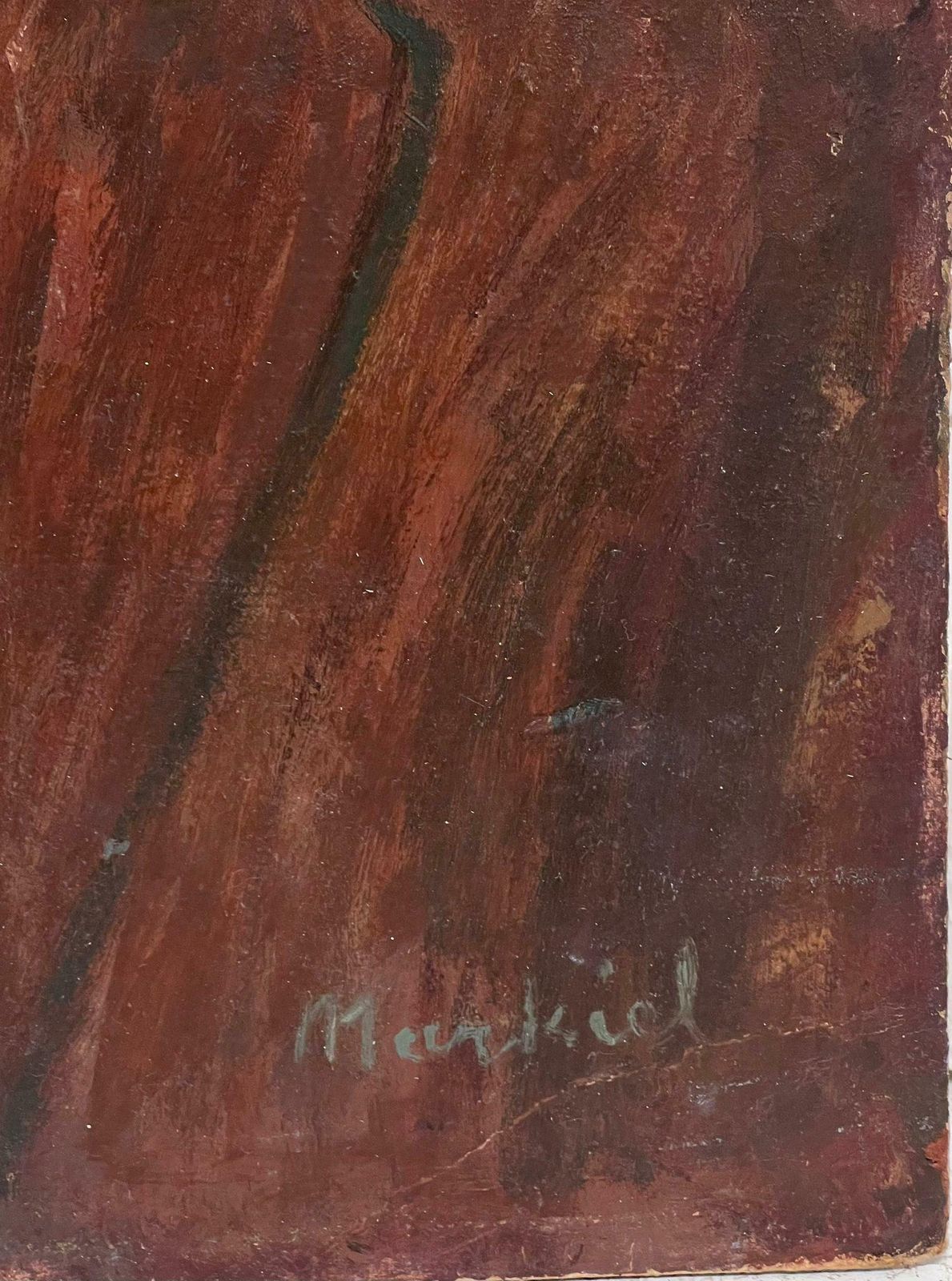Jacob Markielmid 20th Century Portrait Of Man In Spectacles French/ Polish Artist photo Art