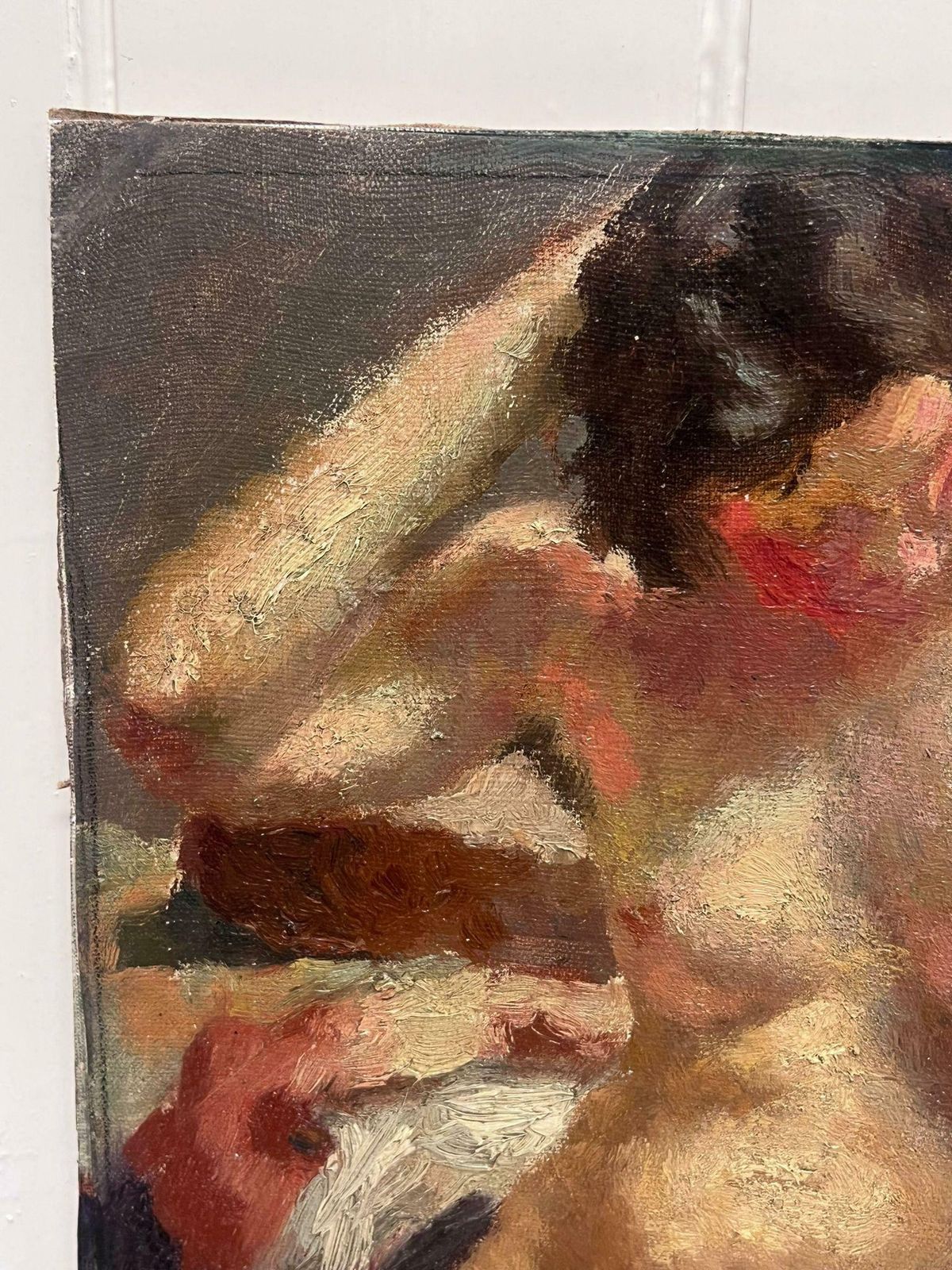 1900's French Post Impressionistvery Fine Quality C.1900's French Portrait Of Nude Lady Post Impressionist Workc. 1900's photo for sale