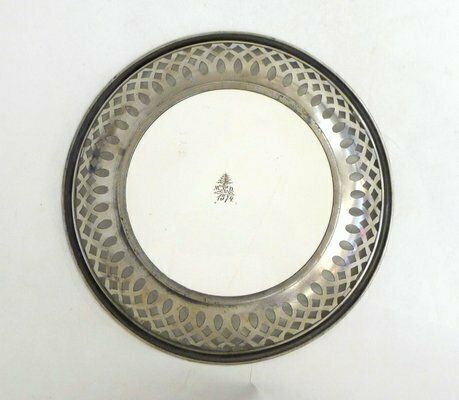 Late 19th Century Earthenware & Metal Bread Basket By Max Dannhorn, 1890s photo vinterior