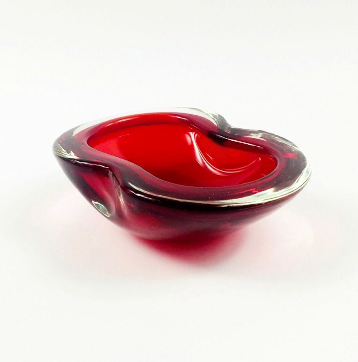 Grote Sommerso Murano Glazen Schaal Of Vide Poche, Toegeschreven Aan Flavio Poli, Italië, Jaren 1960/1970 photo furniture