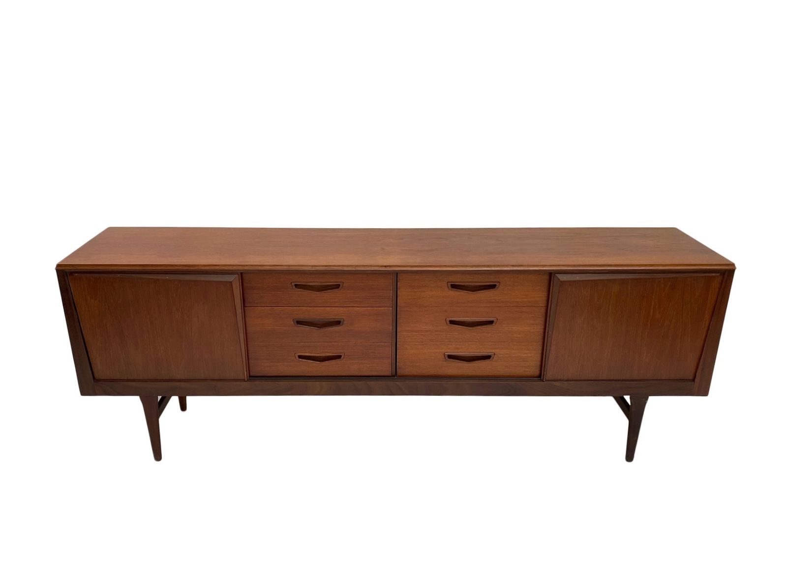 1450.0 British Elliots Of Newbury For Royal Heritage Furniture Long Teak Sideboard Credenza Mid Century 1960s photo
