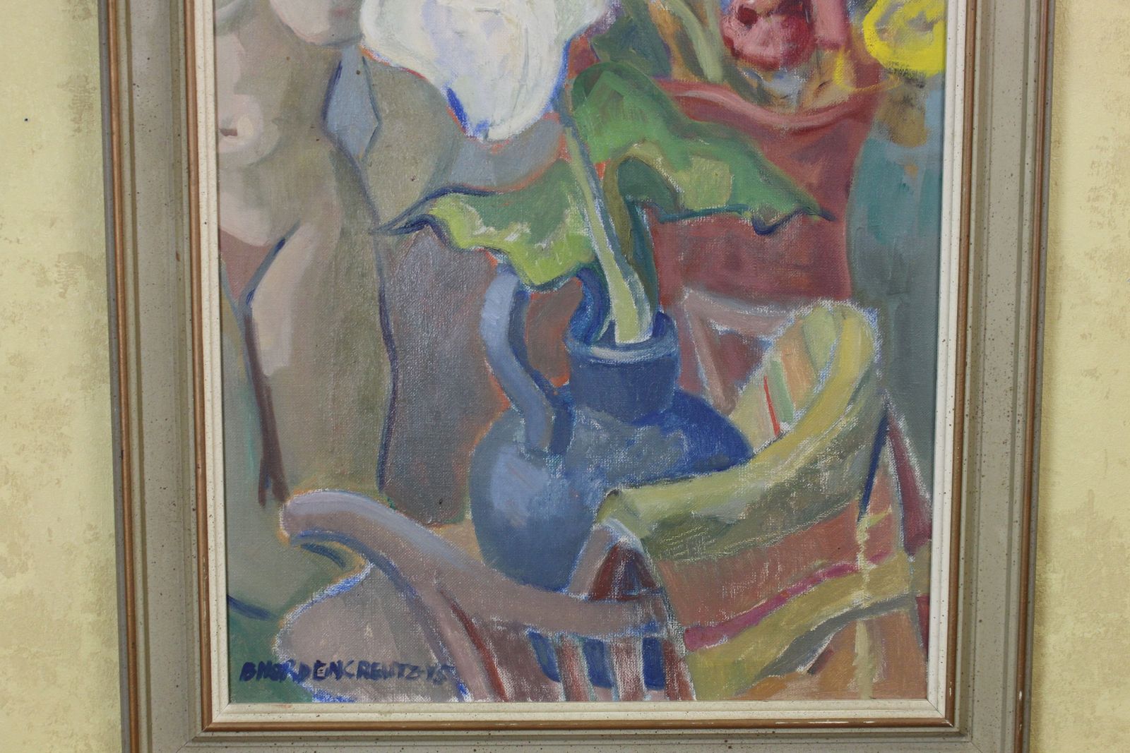 Brita Nordencreutz Oil Painting Nude With Flowers photo 975.0