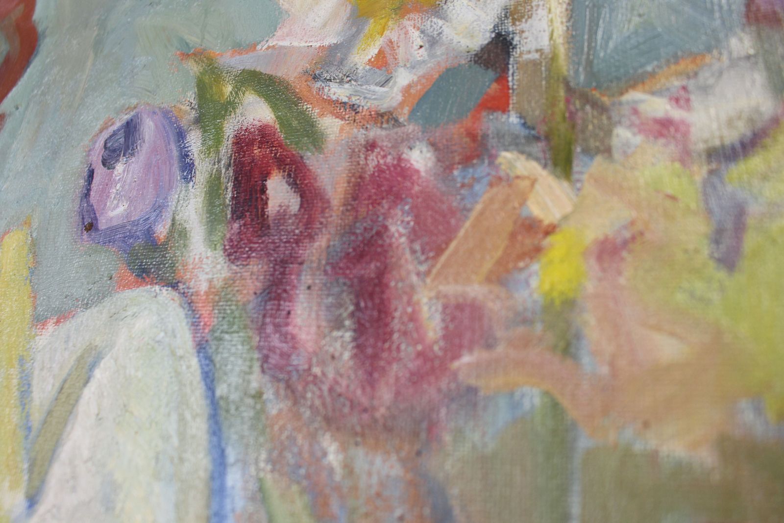 Art Brita Nordencreutz Oil Painting Nude With Flowers photo