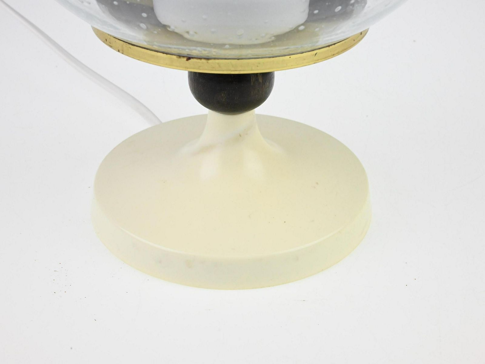 photo furniture Vintage Glass Table Lamp, Raindrop Shade, Table Lamp, Globe Lamp, Glass Globe Lamp, Desk Lamp, Mid Century Lamp, Vintage Light, Old Lamp