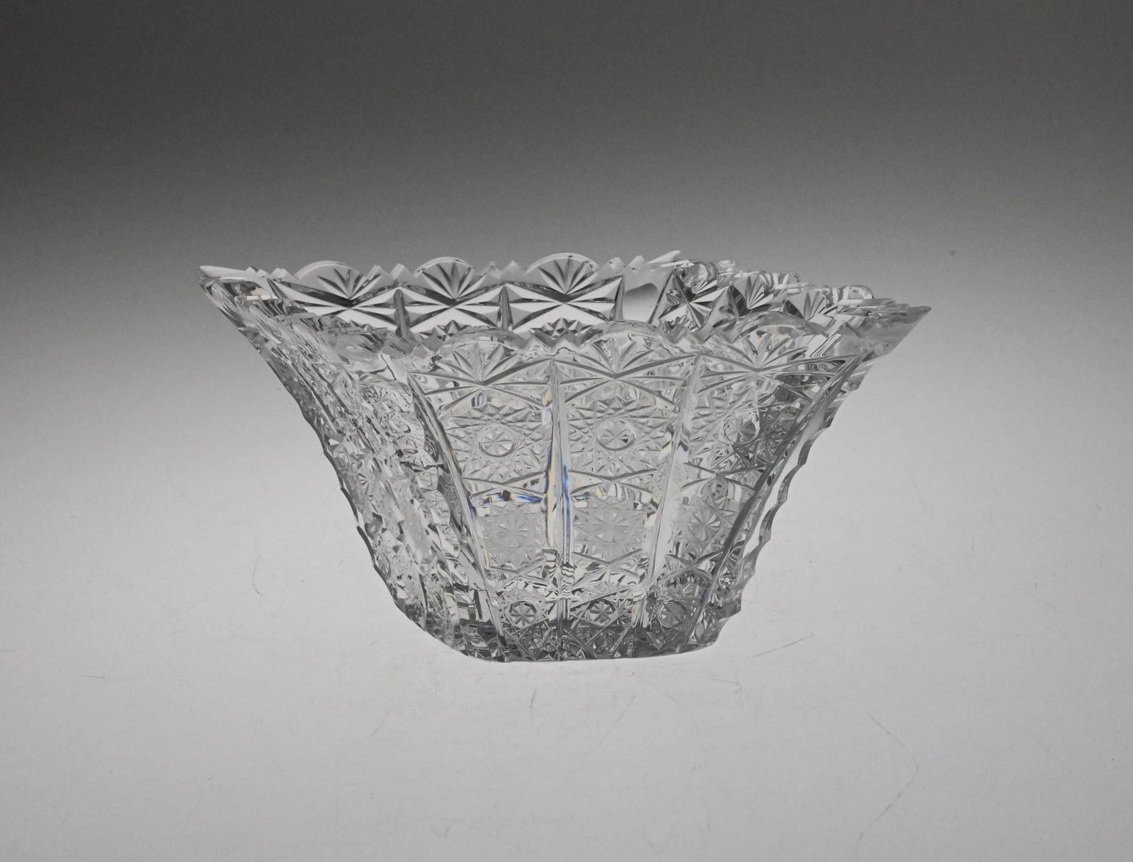 Vintage Czech  Bowl, Cut Glass Czech Glass, Cut To Clear, Czech Vintage Glass photo furniture