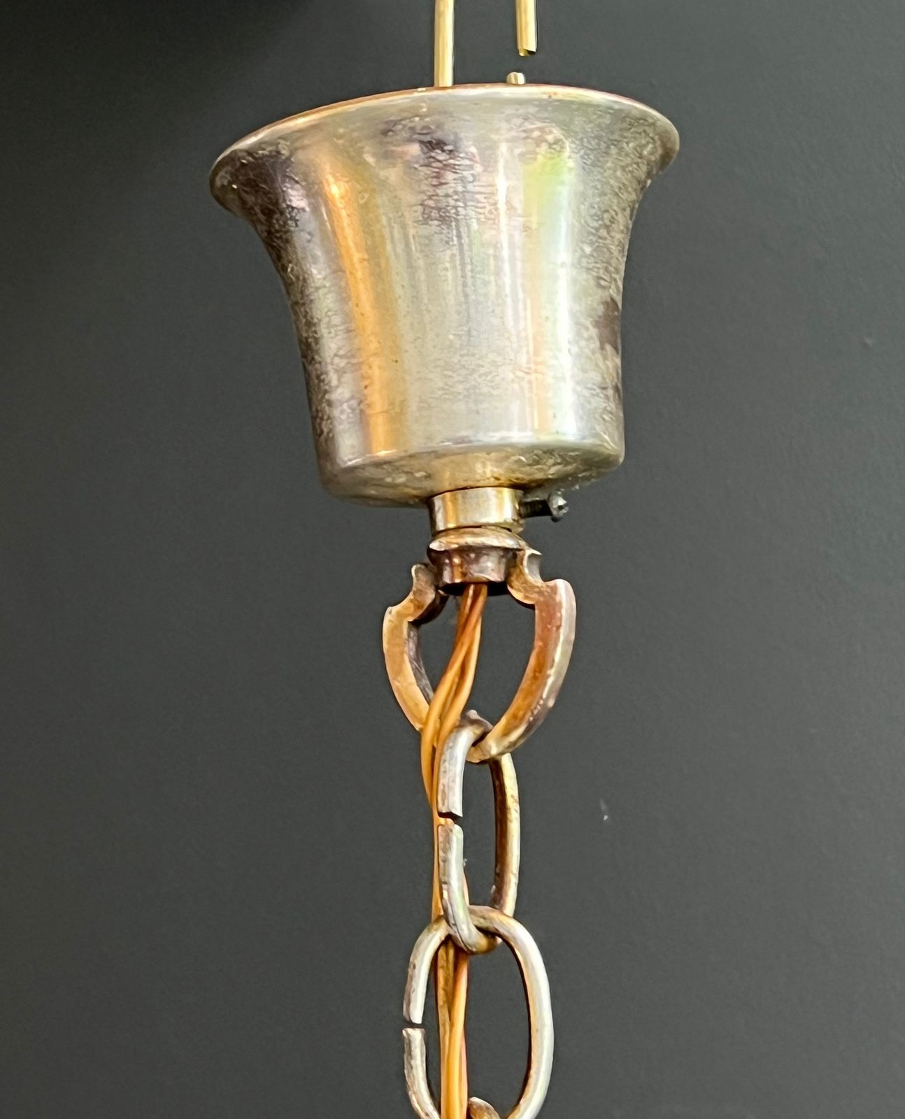 photo buy Neoclassical Style Chandelier In Silver Metal From Maison Charles