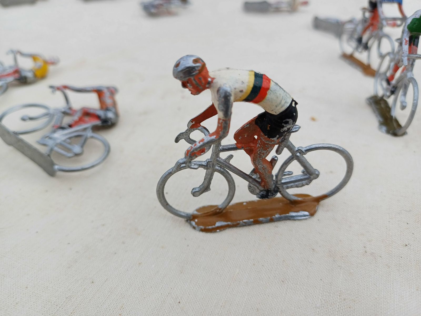 10 Tour De France Riders In Aluminum photo Home Decor