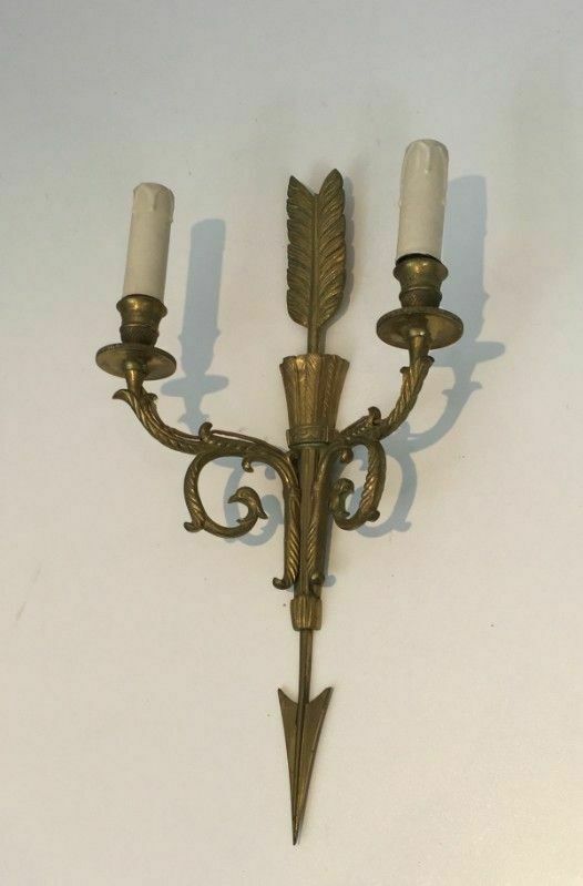 Pair Of Large Appliques With Quiver, Arrow And Eagle Head photo 950.0