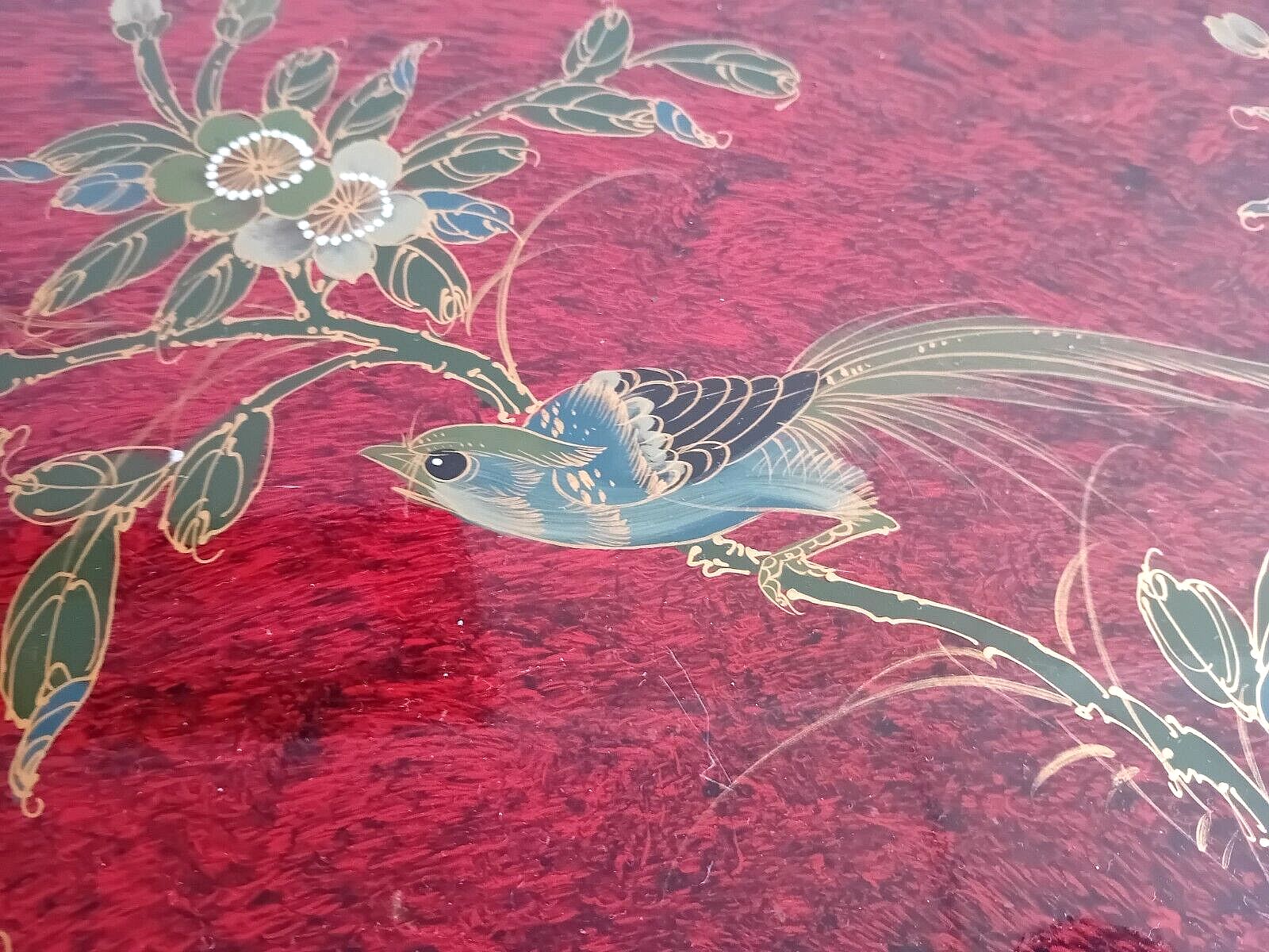 Beautiful Mid Century Chinese Lacquered Wood Chest With Removable Stand photo 197.0
