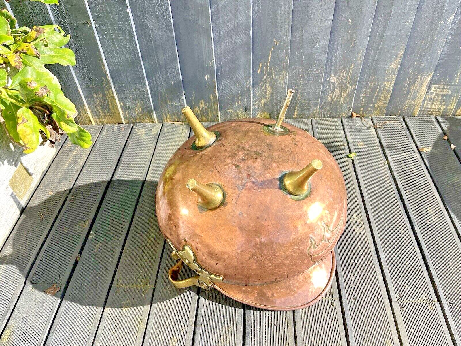 photo buy Antique Arts & Crafts Copper Brass Coal Bucket Benham Froud Christopher Dresser