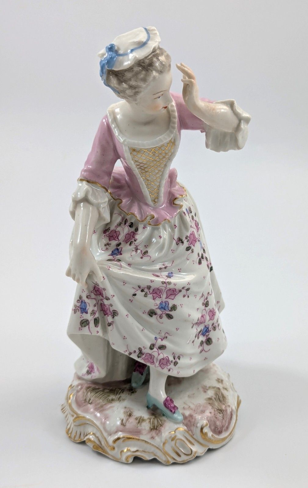 Antique Porcelain Figurine Of Young Woman, Samson, France, C. 1860. photo buy