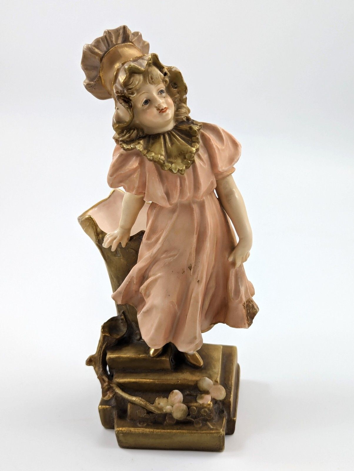 Antique Porcelain Figurine/Vase Planter By Ernst Wahliss, Teplitz Turn, Austria photo buy