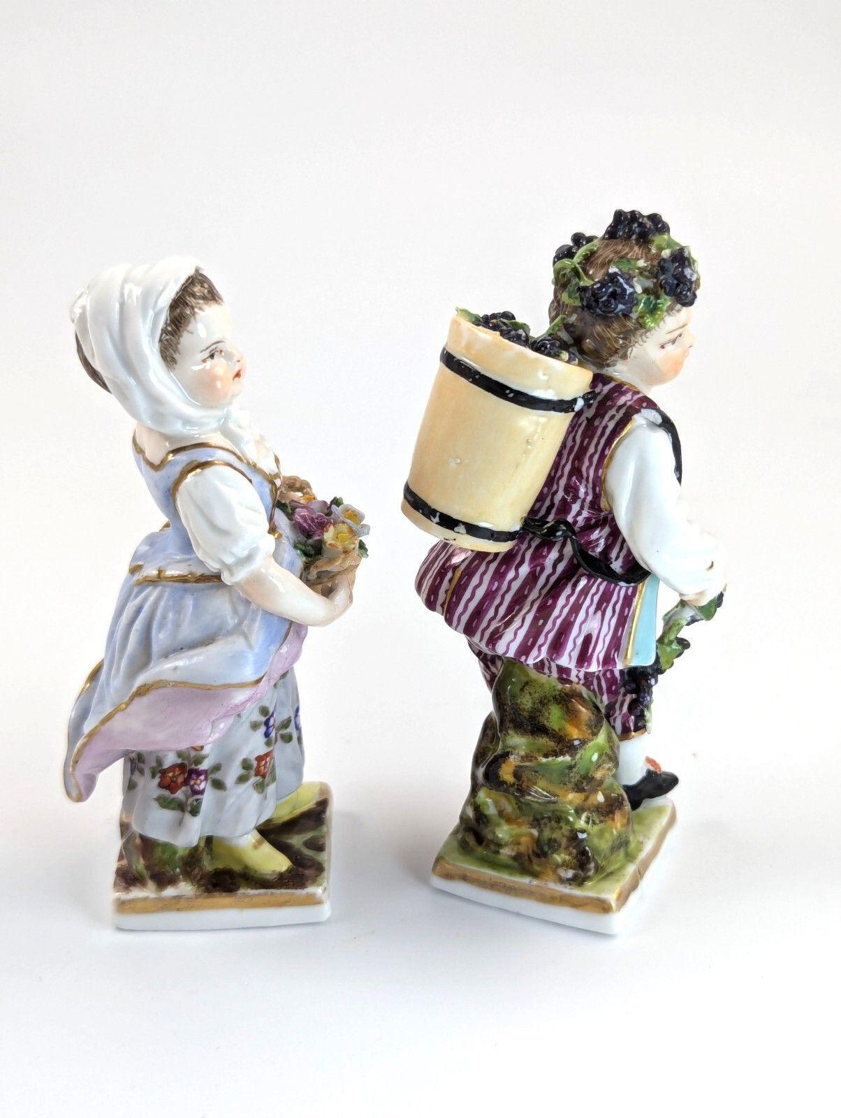 Antique Porcelain Figurines Of Children, Helena Wolfsohn, C. 1880. photo Home Decor