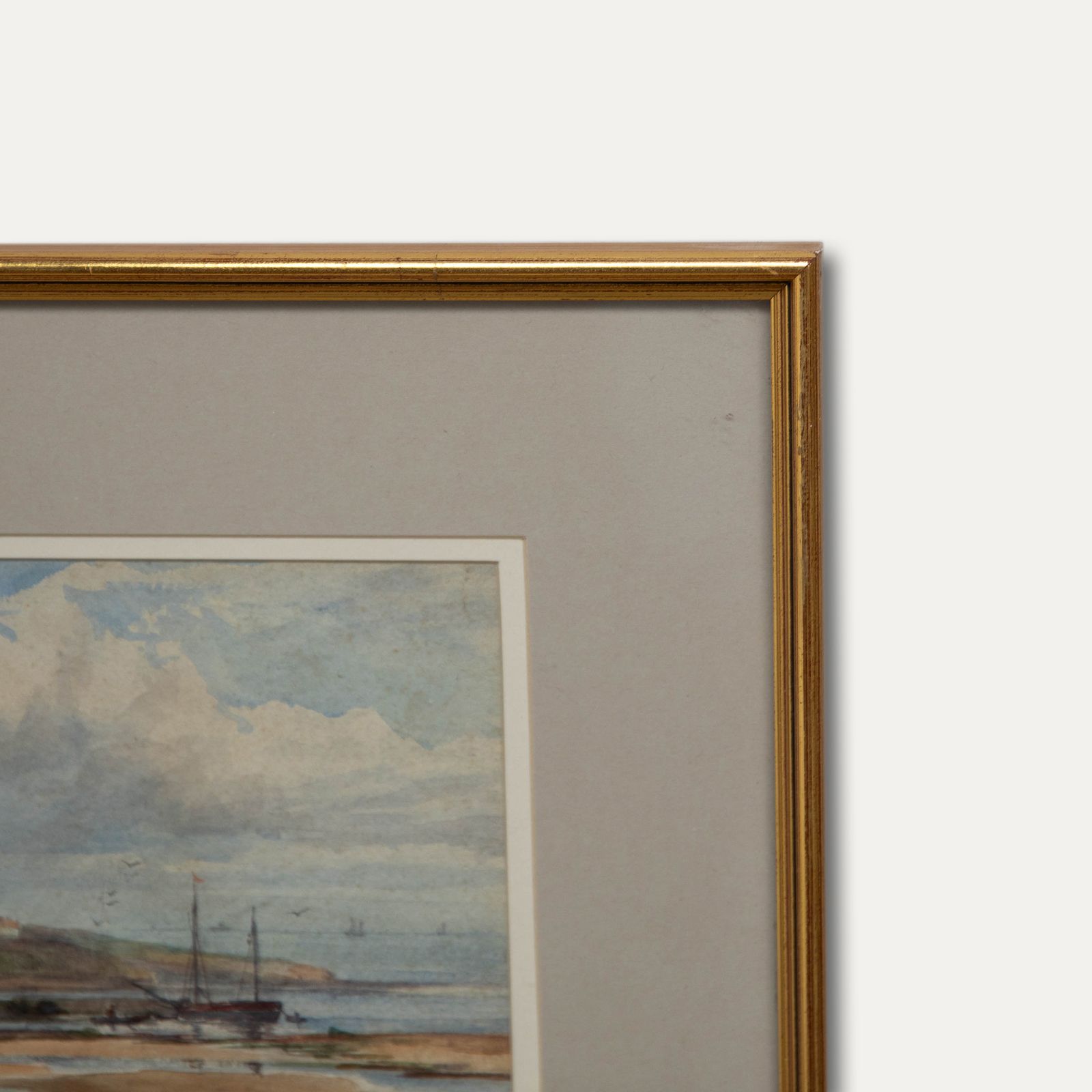 Late 19th Century Watercolour St Mary's On The Snettisham Wash photo 101.0