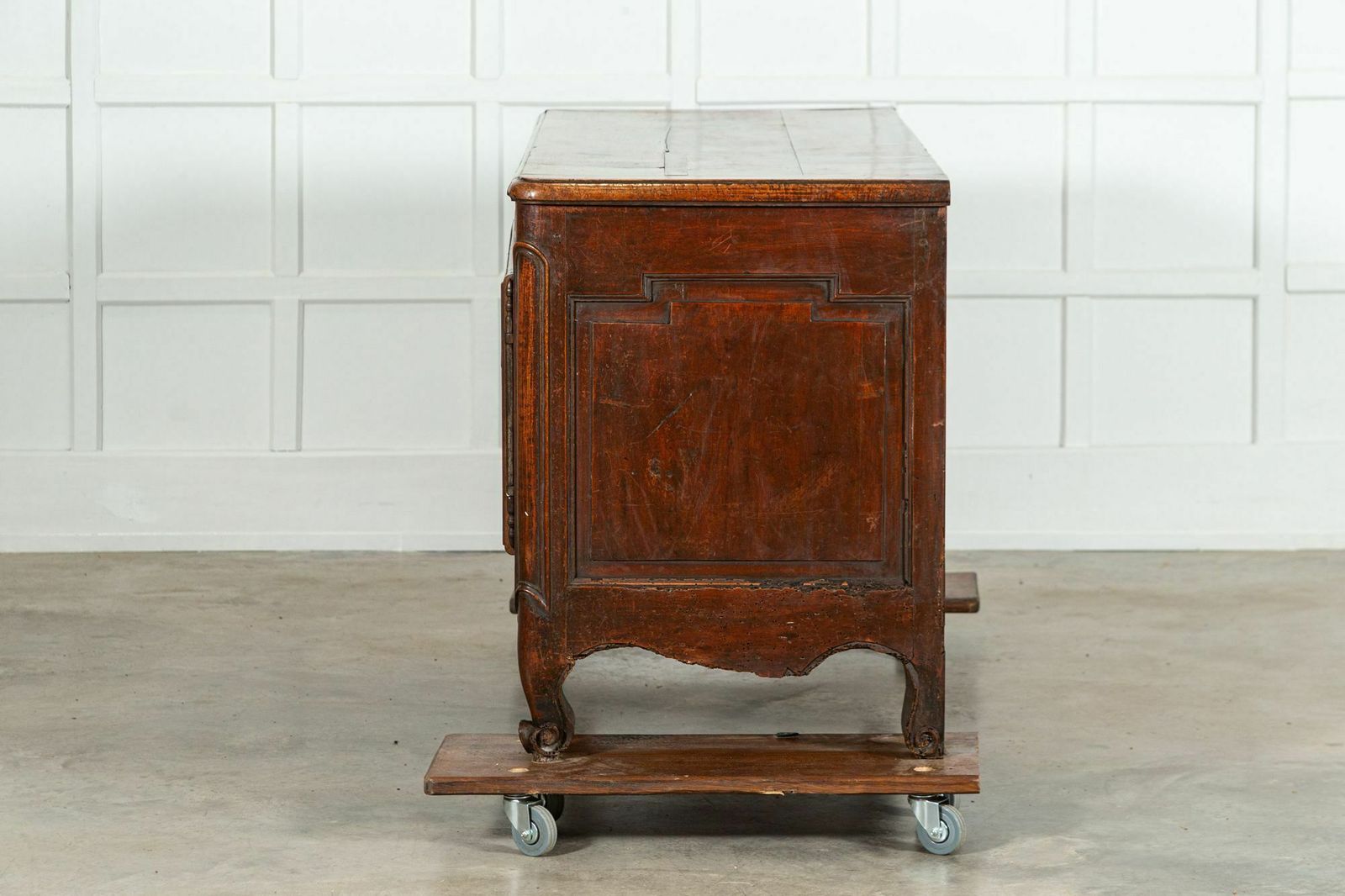 Furniture 18thc French Carved Walnut Marriage Buffet photo
