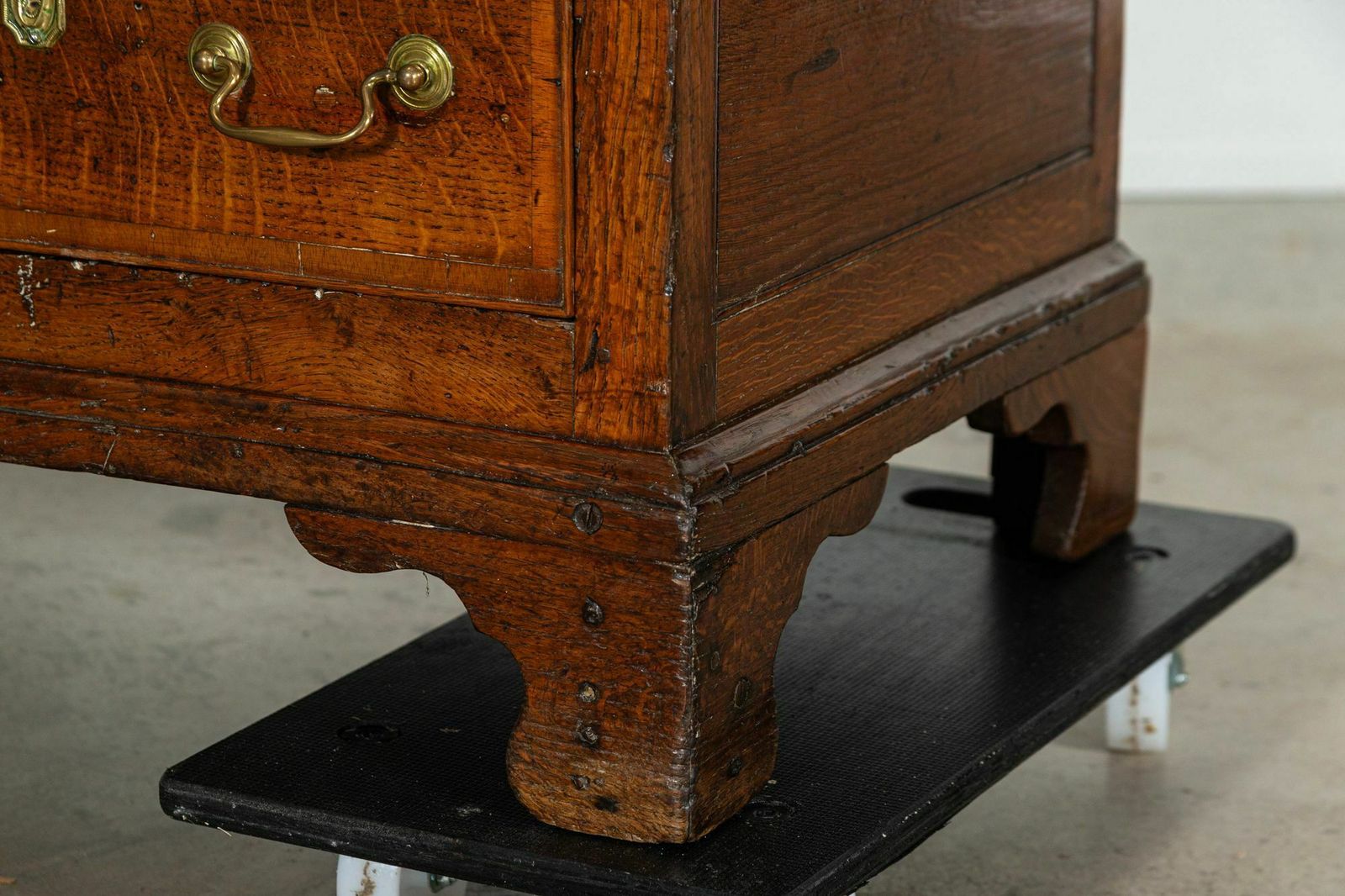 Furniture George III English Oak Mule Chest photo