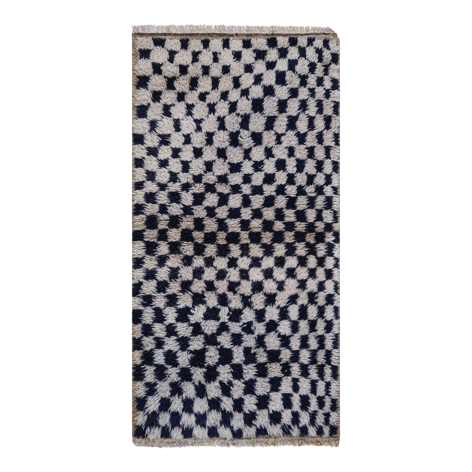 1980s Turkish Mohair And Wool Tulu Shag Rug 2'5'' X 4'6''