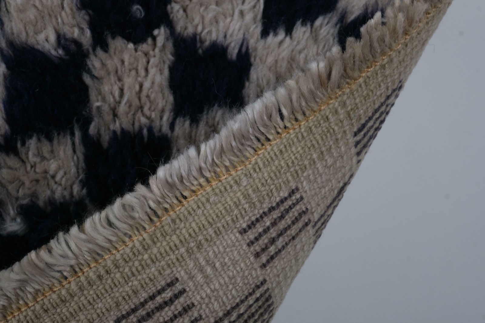 1980s Turkish Mohair And Wool Tulu Shag Rug 2'5'' X 4'6'' photo vintage