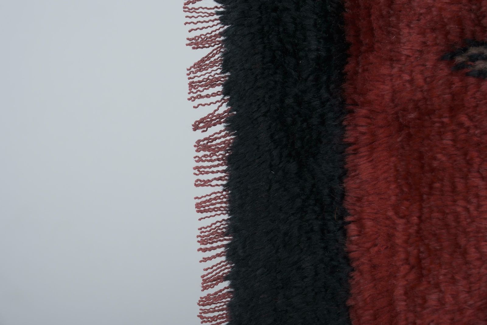 1960s Vintage Wool Turkish Tulu Rug 3'5'' X 5'3'' photo vintage