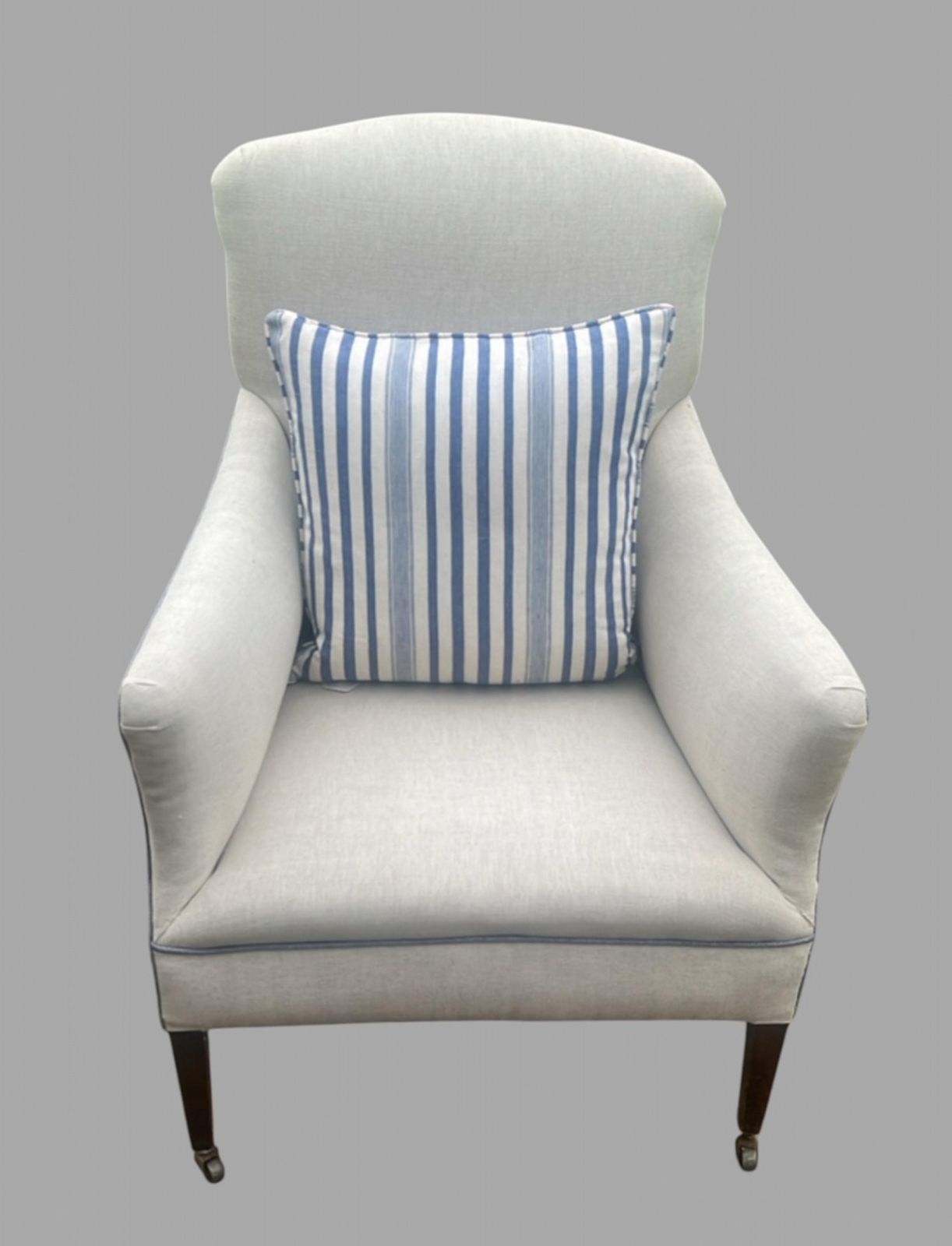 An Attractive Traditional Edwardian Fireside Armchair photo Furniture