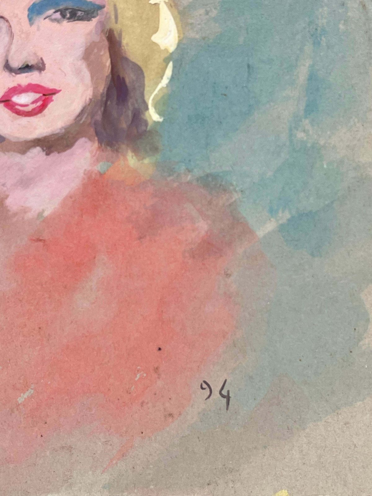Fanch Lelsoft Portrait Of Hollywood's Iconic Marilyn Monroe In Gentle Pastels20th Century photo 504.0