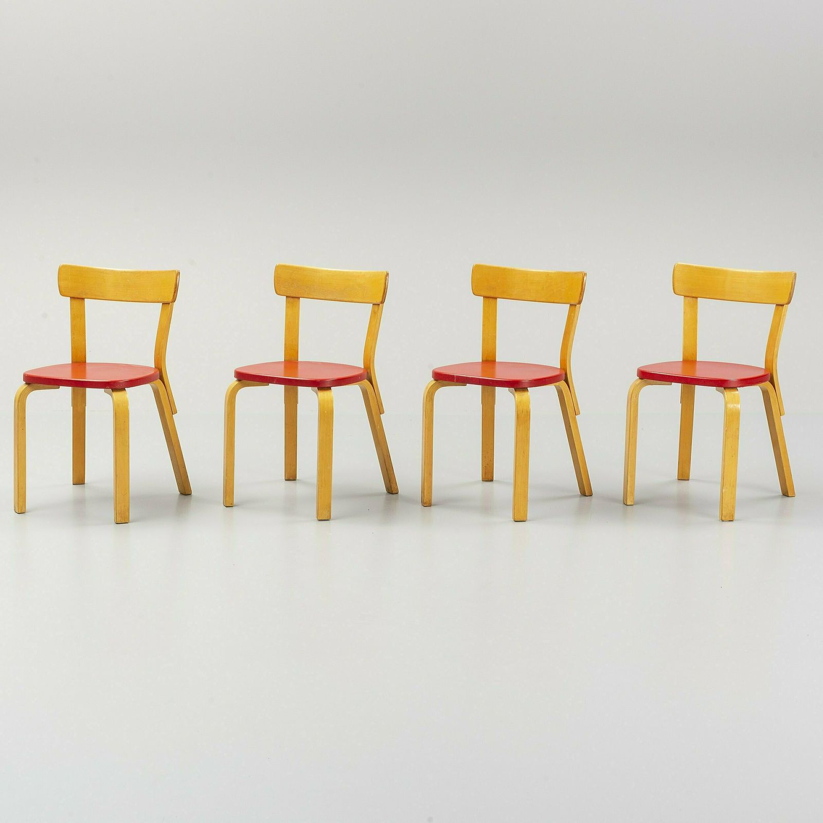Alvar Aalto Chairs 69, Set Of 4