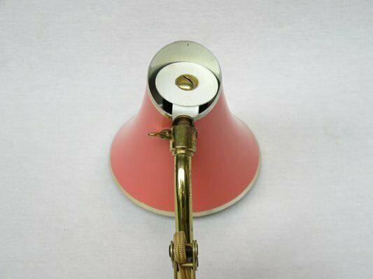 photo buy Mid Century Aluminum And Brass Scissor Lamps, 1950s, Set Of 2