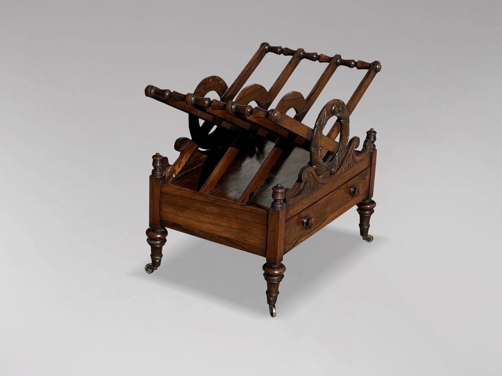 19th Century Regency Period Rosewood Canterbury photo for sale