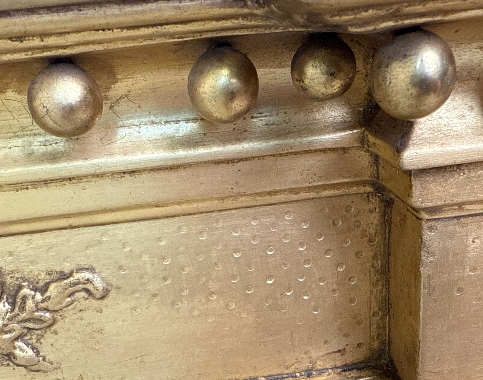 Regency Giltwood & Gesso Overmantle Mirror (England, Circa 1820) photo for sale