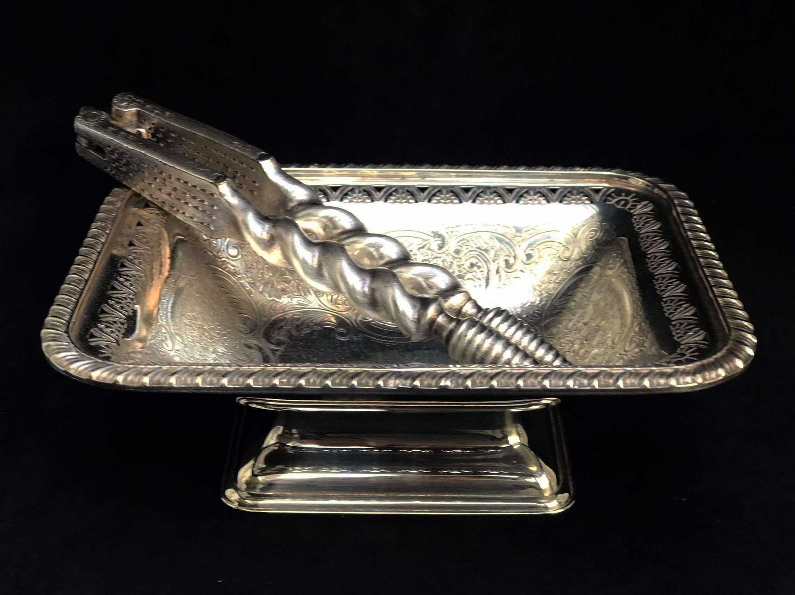 Sweets Bowl Pedestal Plate Ring Dish Silver Plated Catchall Nut Dish Keys Cookies Dish Edwardian Silver Plated Gift For Her Barker Ellis
