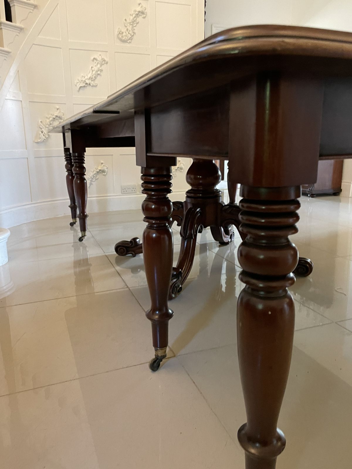 Rare Irish 12/14 Seater Metamorphic Antique 19th Century Superb Quality Figured Mahogany Dining Table photo buy