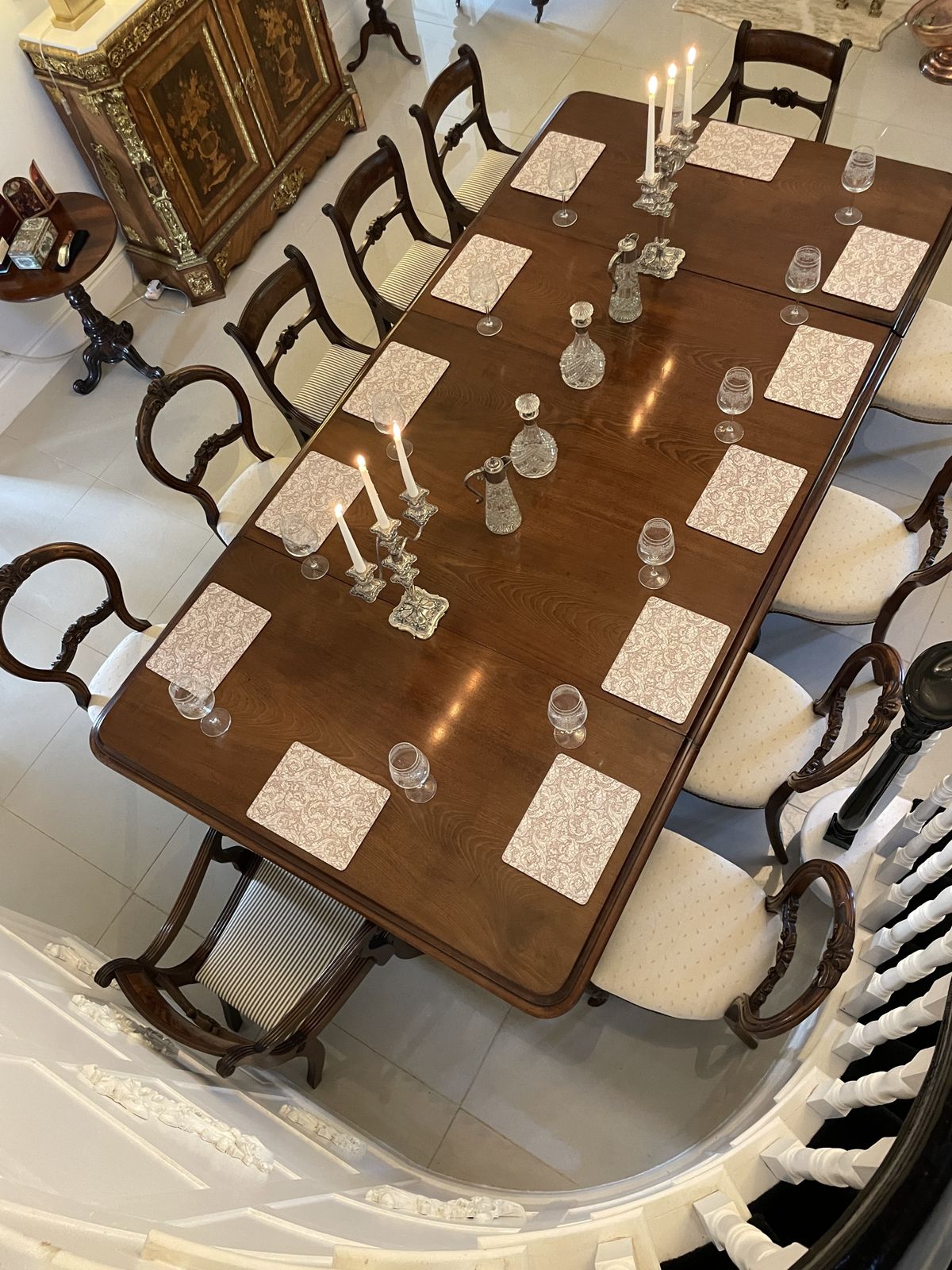 photo buy Rare Irish 12/14 Seater Metamorphic Antique 19th Century Superb Quality Figured Mahogany Dining Table