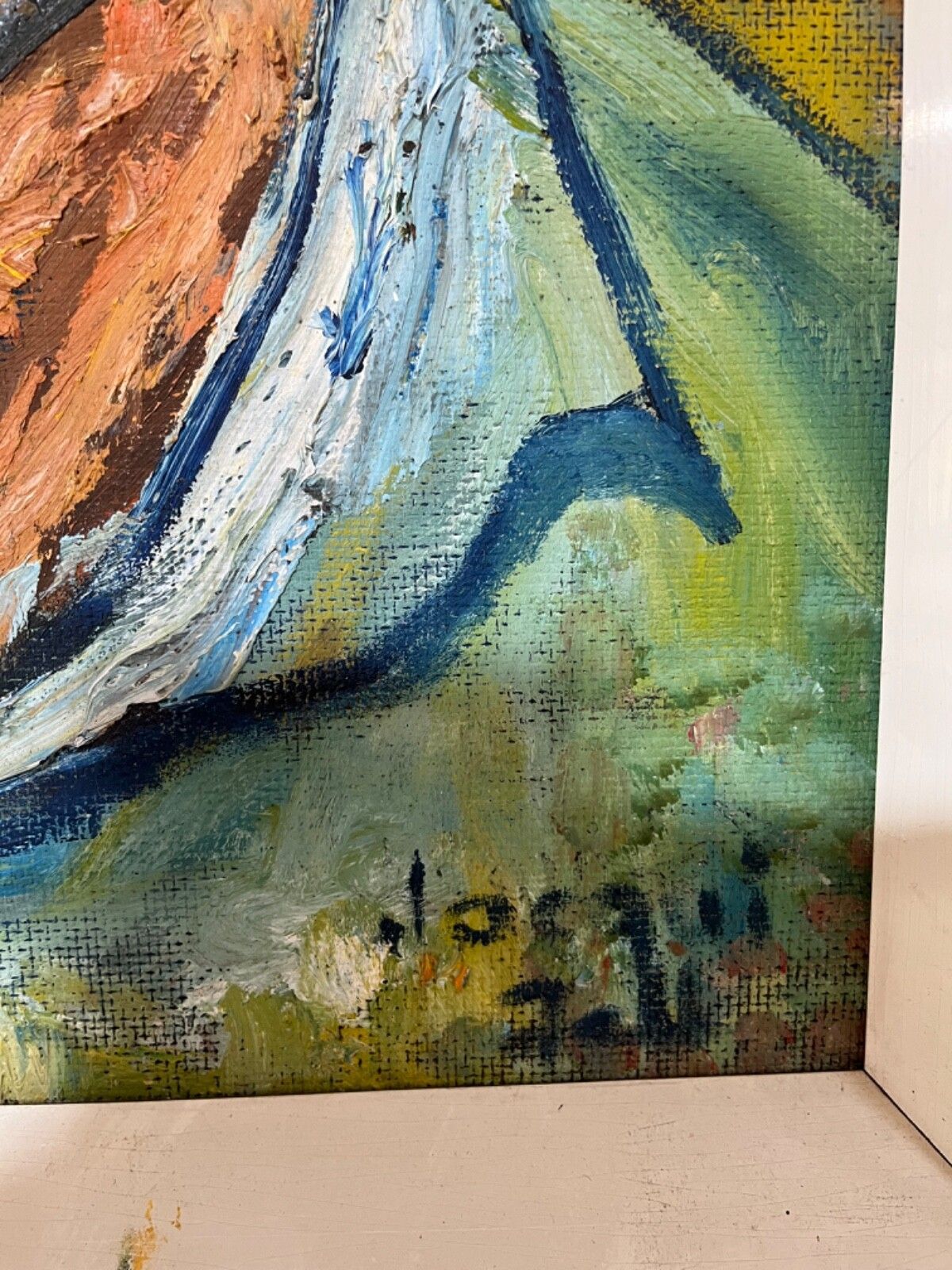 Art Portrait Oil Painting Portrait Of Arab Man Striking Abstract photo