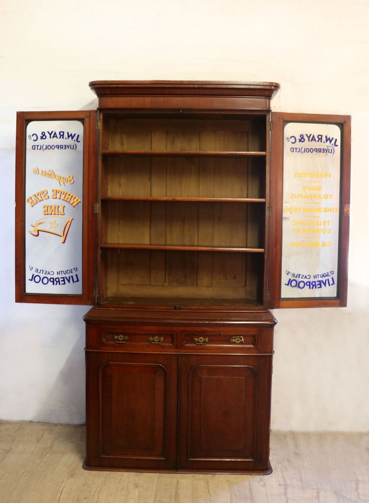 A Fabulous Late Victorian Mahogany Bookcase Cabinet. photo for sale