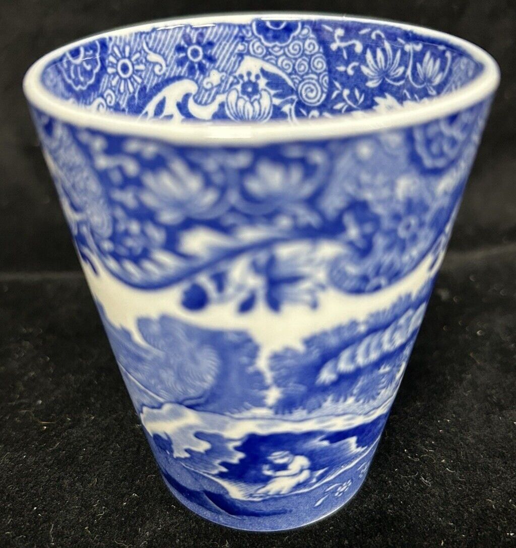 Vintage Copeland Spode Blue Italian Beaker Blue Backstamp photo for sale