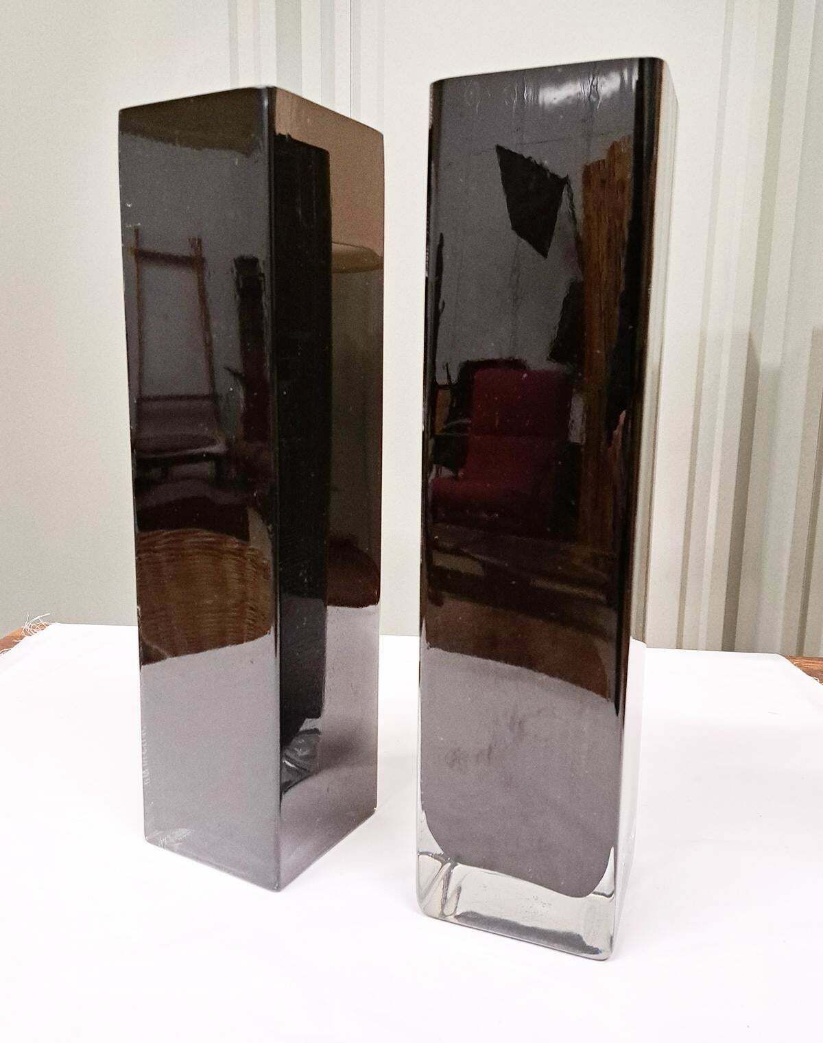 photo for sale Art Deco Cubist Vase Signed Anatole Riecke, Paris France