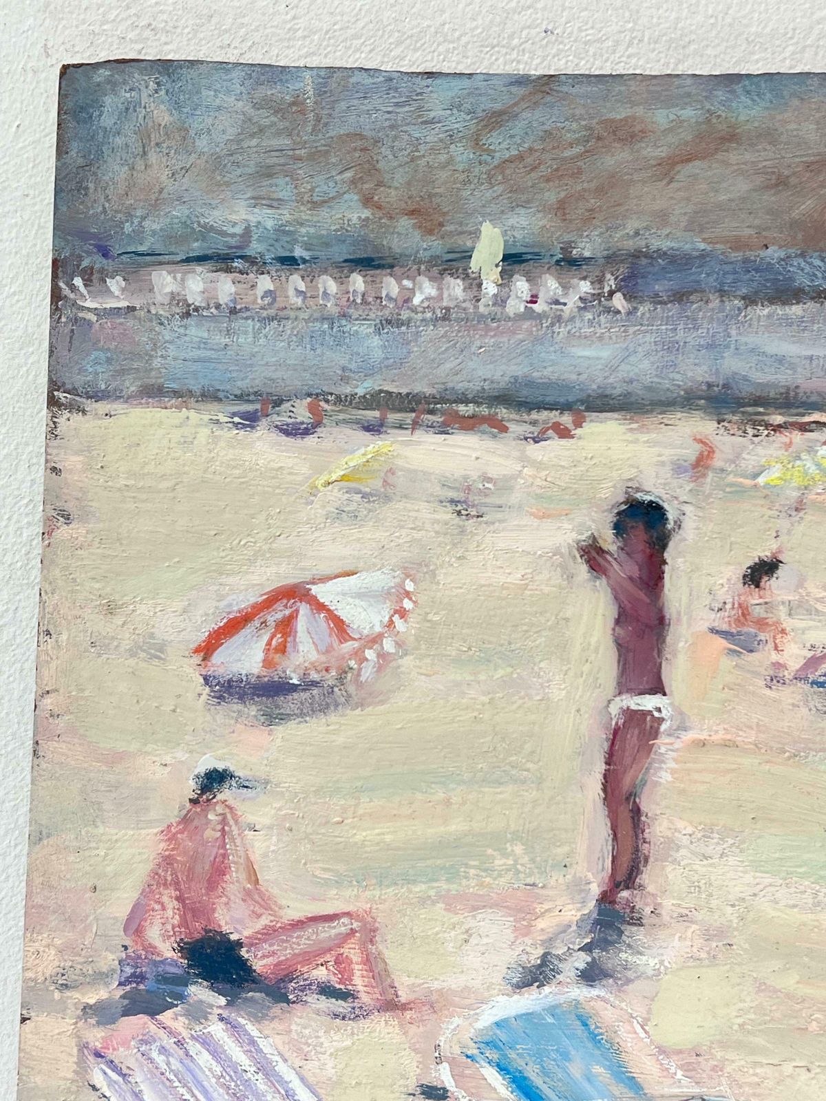 Fanch Lelsunbathers Relaxing On A Sunny Beach Day Dinan, La Plage France20th Century photo vinterior