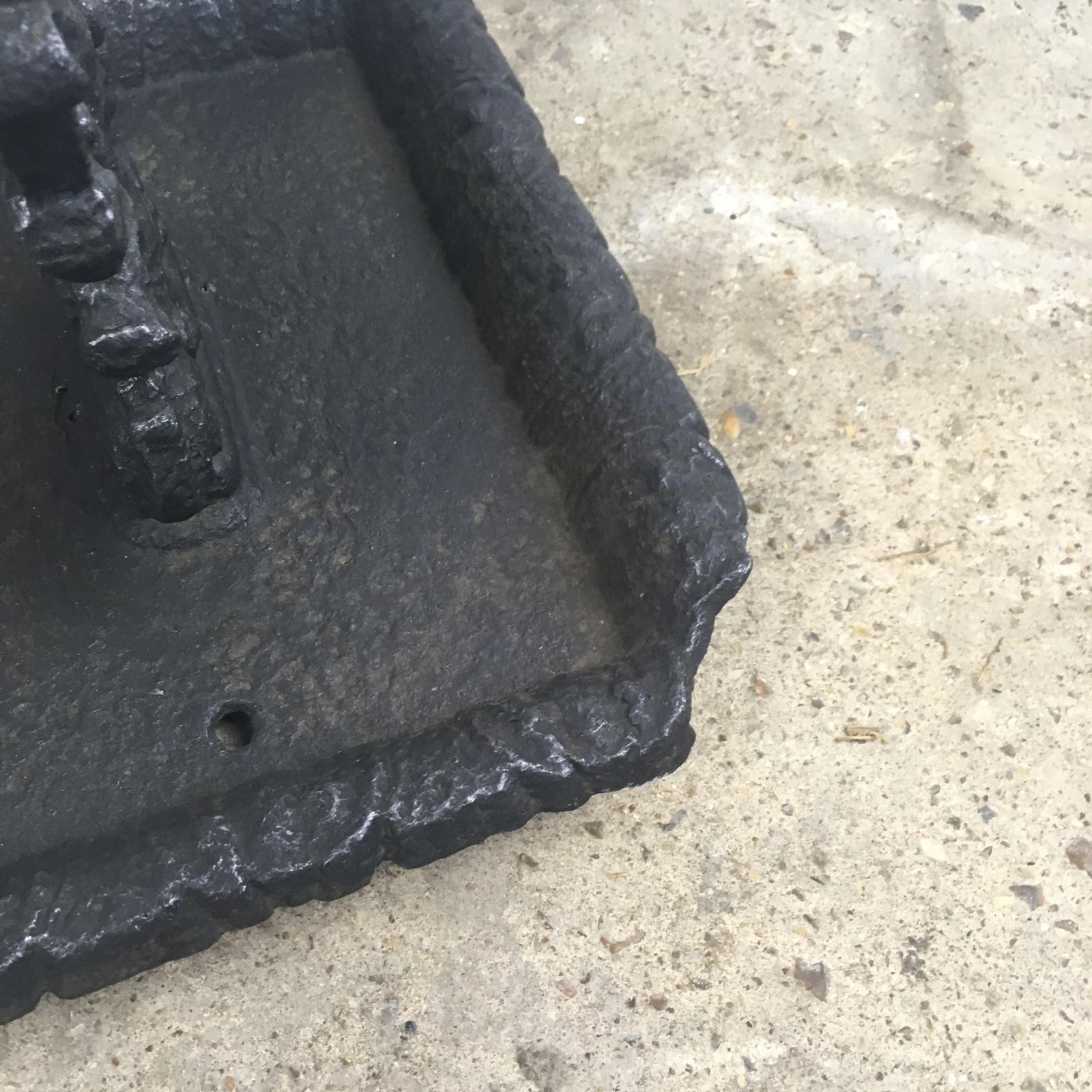 Ornate Victorian Cast Iron Boot Scraper photo vinterior