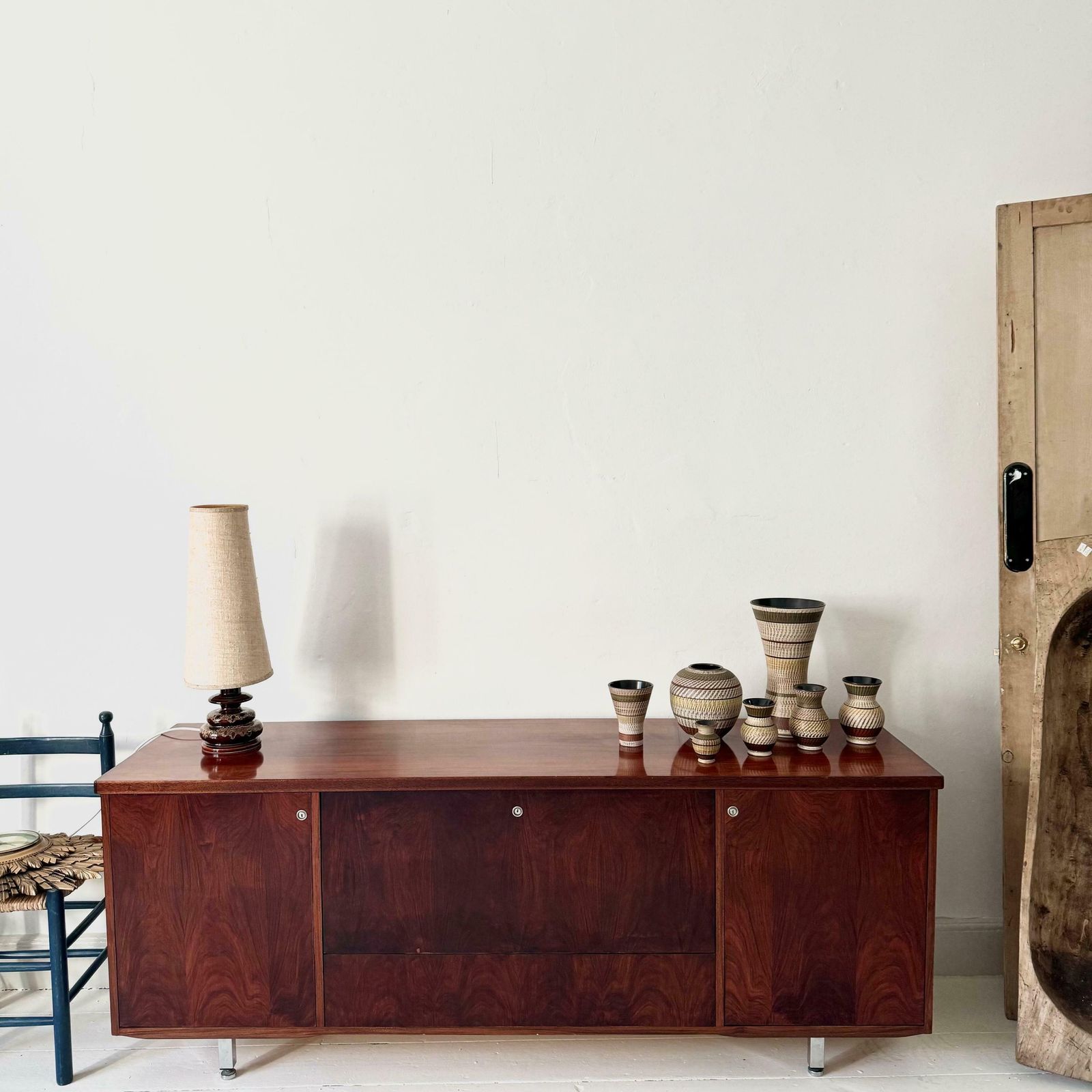 1970s Retro Rosewood And Chrome Gordon Russell Sideboard