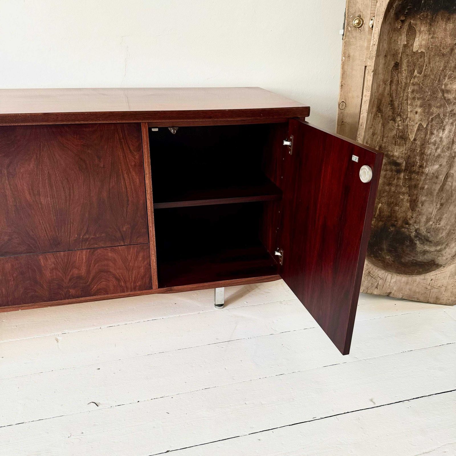 photo for sale 1970s Retro Rosewood And Chrome Gordon Russell Sideboard