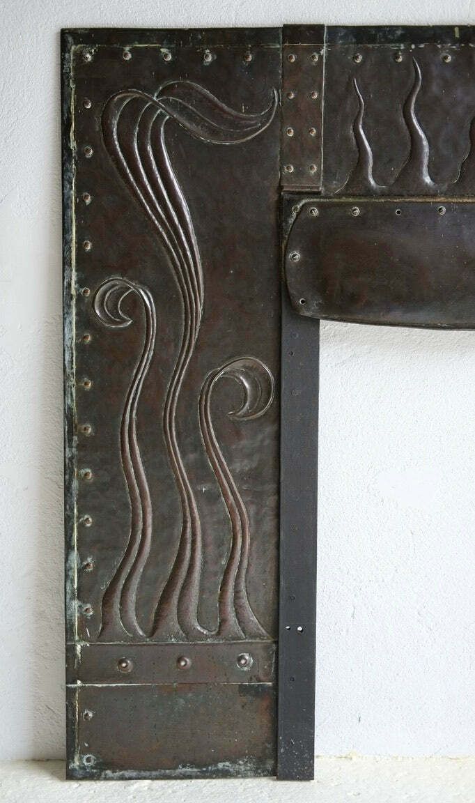 photo furniture Arts & Crafts Copper Fire Surround
