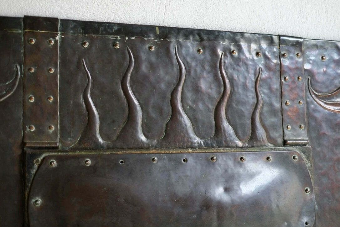photo for sale Arts & Crafts Copper Fire Surround